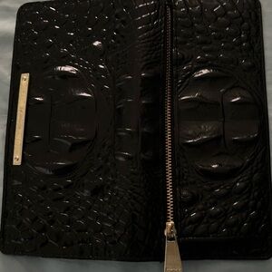 Brahmin black leather wallet